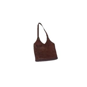 Vintage Brown Leather Boho Purse from India